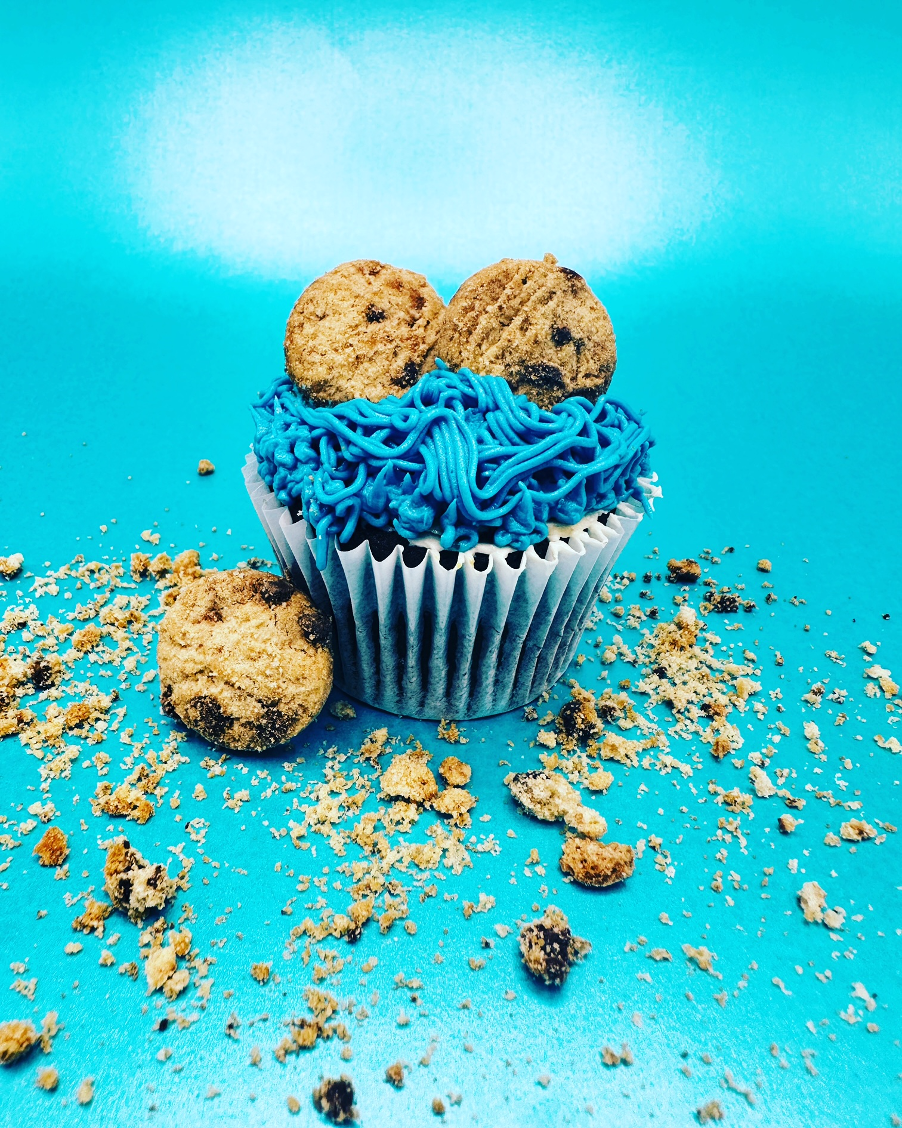 Cookie Monster Cupcakes